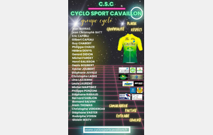Equipe du CS CAVAILLON cyclo 2025